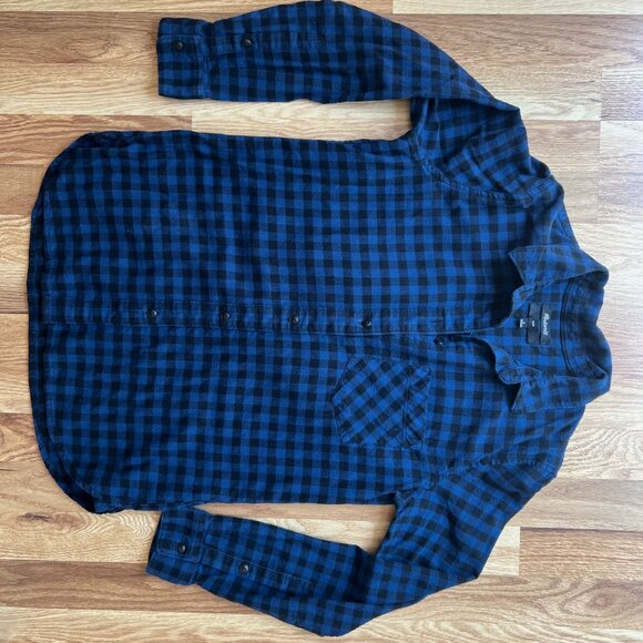 Madewell Buffalo Check Flannel Button Down Shirt - Picture 5 of 12